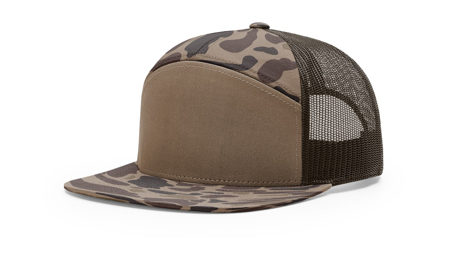 RICHARDSON: 168 7-Panel Flatbill Snapback