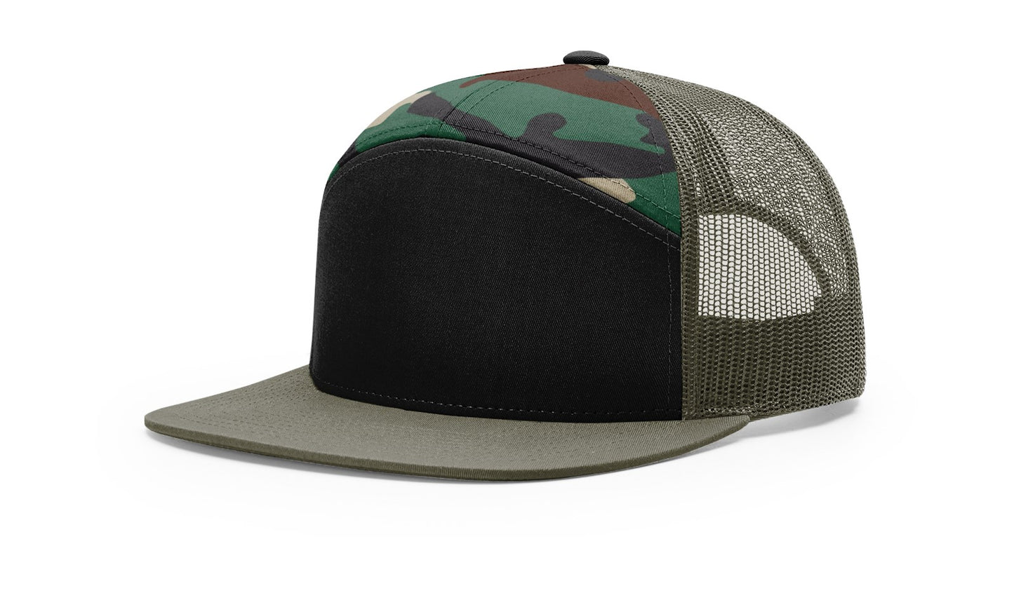 RICHARDSON: 168 7-Panel Flatbill Snapback