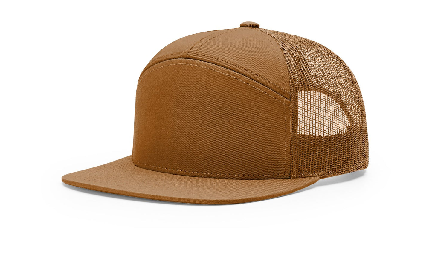 RICHARDSON: 168 7-Panel Flatbill Snapback