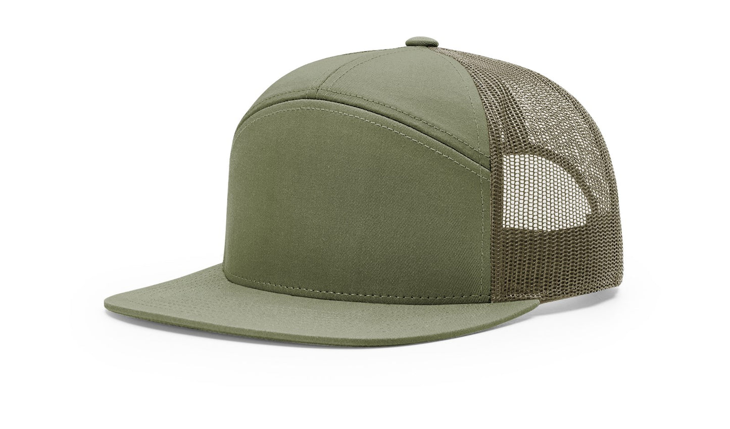 RICHARDSON: 168 7-Panel Flatbill Snapback
